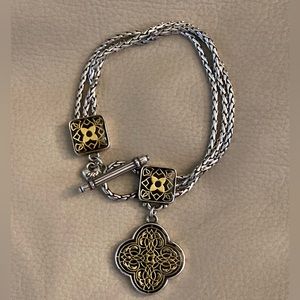 Brighton Used Silver and Gold Bracelet